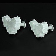 Sher Lace Cake Cookie Sugarcraft Decorating Tool Mold Mould Plunger Cutter,Set of 2 N2