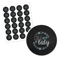 Oh Baby - Winter - Baby Shower Cupcake Picks with Stickers - Party Cupcake Toppers - 12 Count N3