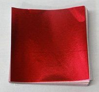 500 6&quot; X 6&quot; Red Confectionery Foil Wrappers Candy Wrappers Candy Making Supplies