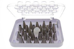 Cake Decorating Piping Tips - Stainless Steel Pastry Cupcake Decorating Reusable Icing Nozzle - 26 Piece Set -... N2