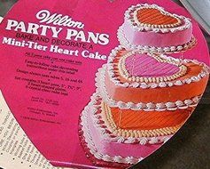 Wilton Mini Tier Heart Cake Pans - Set of 3 (502-3053, 1976)
