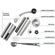 Mill Eco - Manual Coffee Grinder - Best Burr bean Grinder - Stainless Steel Adjustable, Portable, Hand grinder... N7