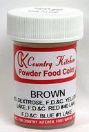 Brown Powdered food coloring