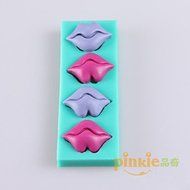 Sher Lips Shaped Fondant Cake Chocolate Silicone Molds,Decoration Tools Bakeware