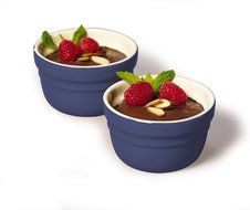 Baker's Advantage Ceramic Ramekins, Set of 2, Red N3