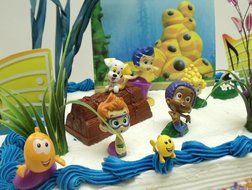Bubble Guppies 20 Piece Birthday Cake Topper Set Featuring Gil, Bubble Puppy, Molly, Nonny, Goby, Mr. Grouper,... N8