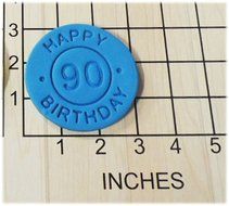 Happy Birthday with Changeable Number Set Fondant Cookie Cutter and Stamps #1122