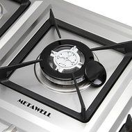 METAWELL 34" Stainless Steel 5 Burner Built-in Stoves NG Gas Hob Cooktops Cooker