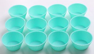 Jacobake Silicone Cupcake Liners Reusable Silicone Muffin Liners Silicone Muffin Cups for Baking(12 Pack Red)... N6