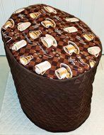 Quilted Coffee Keurig B40 B45 K45 B60 K65 Brewing Systems Cover (Chocolate Brown)