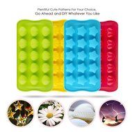 Deik 4 pieces Premium Silicone Molds for Candy, Chocolate, Ice Cube, Baking, Building of Cute Shell, Love Heart... N10