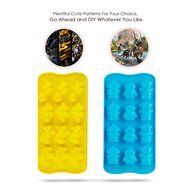 Deik 4 pieces Premium Silicone Molds for Candy, Chocolate, Ice Cube, Baking, Building of Cute Shell, Love Heart... N11