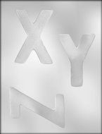 CK Products 4-Inch Letters (X,Y,Z) Chocolate Mold