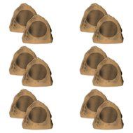 Acoustic Audio B6RS Sandstone 6.5&quot; Rock Speaker 6 Pair Pack Outdoor Weatherproof