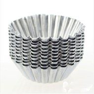 Iable 10PCS Egg Tart Aluminum Cupcake Cake Cookie Mold Lined Mould Tin Baking Tool N2