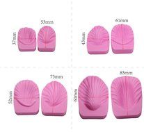 FOUR-C Decorating Supplies Leaves Gum paste Molds Silicone Veining Kit Color Pink N2