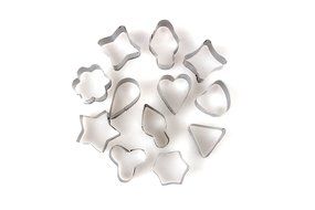 LittleTiger Mini Set of 12pcs Stainless Steel Flower Shape Cake Vegetable Fruit Cutter Mold Tool , Cookie Cutter... N2
