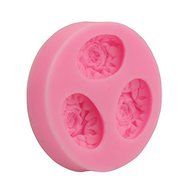 Let'S Diy 3 Round Roses Cake Molds Fondant Chocolate Silicone Mold Silicone Candy Moulds Cake Tools N4