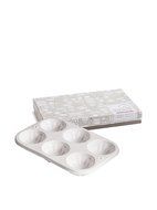 Rosanna White Bungalow Ceramic Muffin Pan - Large