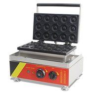 Open Kitchen NP-6 Commerical/Home Use 15pcs 110v 220v Electric Commercial 5cm Donut Doughnut Machine Maker Iron... N5
