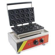 Open Kitchen NP-6 Commerical/Home Use 15pcs 110v 220v Electric Commercial 5cm Donut Doughnut Machine Maker Iron... N6