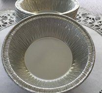 50 Silver Aluminum Foil Tart Pan 3&quot; A90 Wilkinson Disposable Mini Pie Tin N2