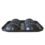 Startony Non Stick 6 Cups Removeble Loose Bottom Muffin Cupcake Egg Tart Quiche Baking Pan Loose Base Pie Bakeware N4