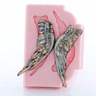 Small Angel Wing Small Silicone Mold Food Safe Fondant, Candy, Gum Paste,.Craft or Jewelry Mold Resin, Clay, Flexible... N5