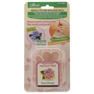 Clover Applique Mold, Rose Design N7