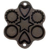Cajun Cookware Pans Star Seasoned Cast Iron Muffin Pan