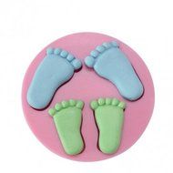 UR Bakeware 3D Little Baby Feet Silicone Mold Chocolate Soap Mould N7