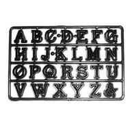 Patchwork cutters aLPHABET a-z '- (&amp;")