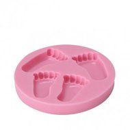 UR Bakeware 3D Little Baby Feet Silicone Mold Chocolate Soap Mould N8