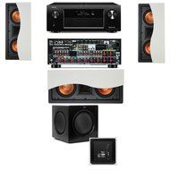 Klipsch R-5502-W II In-Wall Speaker 3.1-SW-310 Denon AVR-X4000