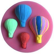 FLY 3D Silicone Cake Mold Hot Air Balloon Fondant Mold for Baking Tools,Pink