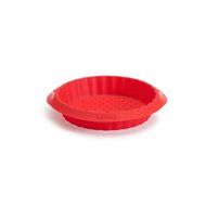 Lekue Perforated Tart Pan (Set of 4), Red N2