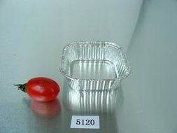 KEISEN Square 3 2/5&quot; 120ml pie pan 3 1/2oz Foil Utility Cup 100/PK pie pan tart pan