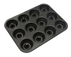 Webake 2-Pack 12 Cavity Mini Bundt Cake Pan and 12 Cavity Donut Cake Pan, Non-stick N2