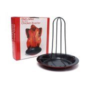 J-Creater Nonstick Vertical Chicken Roasting Roaster Rack Tin Tray Bowl N2
