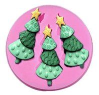 Baking Molds 3D Silicone Mould Cake Candy Pastry Tools Decorating Non-stick Christmas Tree with Star on Top Sugarcraft...