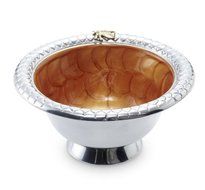 Julia Knight Queen Bee Pedestal Bowl, 5-Inch, Kiwi