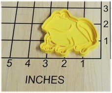 Frog Shaped Cookie Cutter and Stamp #1261