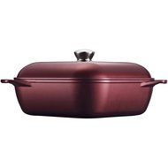 Tramontina Limited Editions Lyon Covered Square Roaster, 6-Quart, Garnet N5