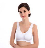PHOTNO Womens Thin No Mat Athletic Vest Fitness Sports Yoga Stretch Bra N6