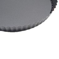 Unichart Heavy Carbon Steel Ripple Side Non-stick 9 Inch Pizza Pan Quiche Pie Pan With Removable Bottom N4