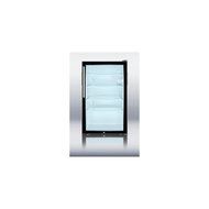 Summit SCR500BLBI7HV: Commercially listed 20&quot; wide glass door all-refrigerator for built-in use, auto defrost...