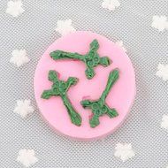 Sher Cross Fondant Cake Cake Chocolate Silicone Molds,Decoration Tools Bakeware N2