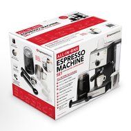 7 Pc All-In-One Espresso Machine Bundle Set, 15 Bar Pump - (INCLUDES: Electric Coffee Bean Grinder, Portafilter... N4