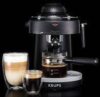 KRUPS XP1000 Steam Espresso Machine with Frothing Nozzle for Cappuccino, Black N5