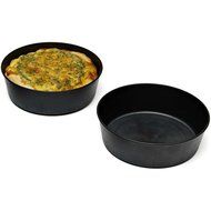 Matfer Bourgeat Exoglass Small Pie Pan, Smooth Sides, 4", 12PK Black 345201